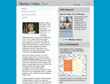 Tablet Screenshot of marthacollinspoet.com
